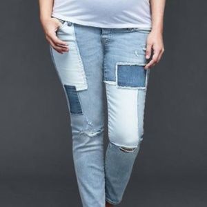 gap patchwork jeans